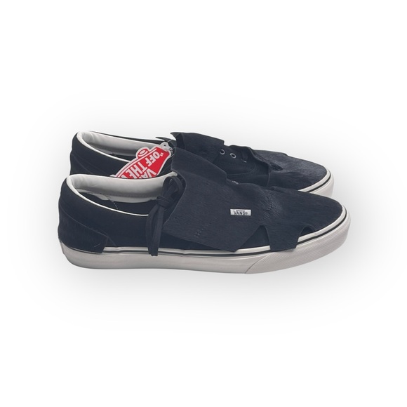 HTF: new Vans ™ ®✌︎︎ Origami Calf Hair Sneaker ✌︎︎ Black Leather Overlay ✌︎︎ - Picture 4 of 16